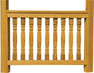 Wooden Balusters Railing Design