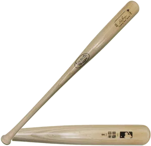 Wooden Baseball Bat Black Background PNG