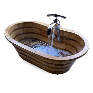 Wooden Bathtub Png 2 PNG image