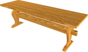 Wooden Bench Isolated Background PNG image