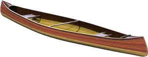 Wooden Canoe Isolated Background PNG image