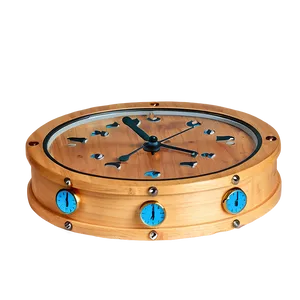 Wooden Clock Clipart Png 3 PNG image