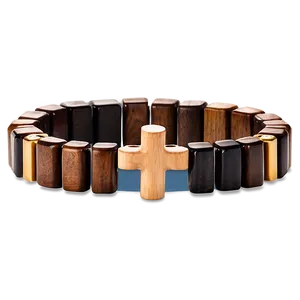 Wooden Cross Bracelet Png 5 PNG image