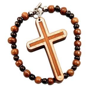 Wooden Cross Bracelet Png 90 PNG image