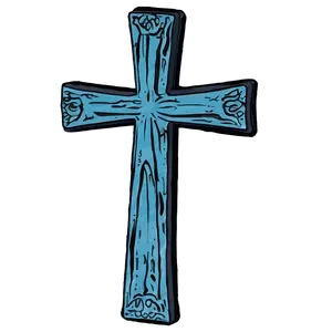 Wooden Cross Door Hanger PNG 05252024 PNG