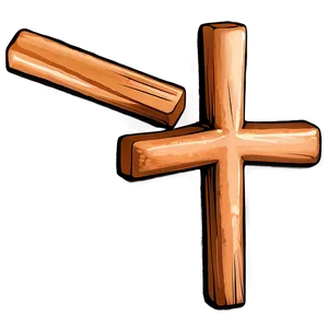 Wooden Cross For Grave PNG Gct