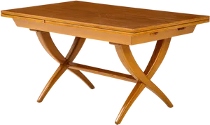 Wooden Cross Leg Dining Table.png
