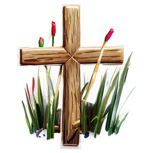 Wooden Cross Memorial PNG Aab16 PNG