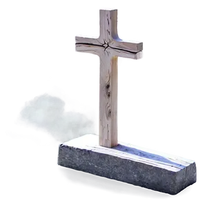 Wooden Cross Memorial PNG Ccp34 PNG