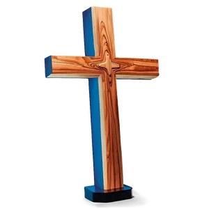 Wooden Cross On Stand PNG Bwy63 PNG