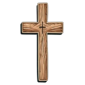 Wooden Cross Outline Png Hij PNG image