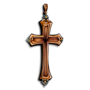 Wooden Cross Tattoo Design Png 05252024 PNG image