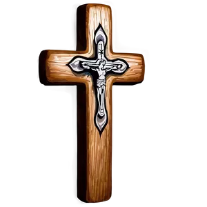 Wooden Cross Tattoo Design PNG Puf PNG