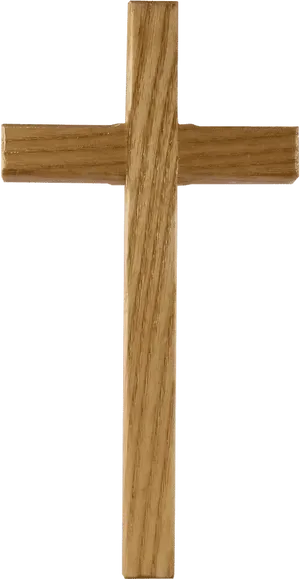 Wooden Crosson Black Background