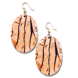 Wooden Disc Earring PNG 05252024 PNG