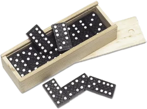 Wooden Dominoes Set PNG