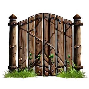 Wooden Farm Gate PNG Lre46