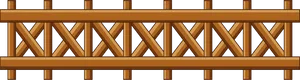Wooden Fence Design Illustration PNG image
