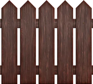 Wooden Fence Texture Dark Brown PNG