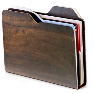 Wooden File Folder PNG Acb