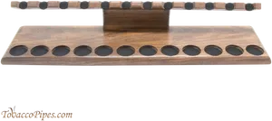 Wooden Flute Stand Display PNG image