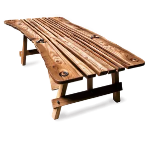 Wooden Folding Outdoor Table PNG 06282024