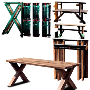 Wooden Folding Outdoor Table PNG 85 PNG