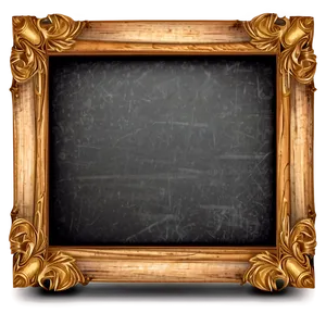 Wooden Frame Chalkboard PNG Psv14 PNG
