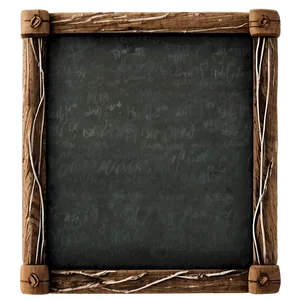 Wooden Frame Chalkboard PNG Tlt PNG