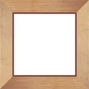 Wooden Frameon Black Background PNG image