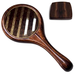 Wooden Hand Mirror Png 9 PNG image