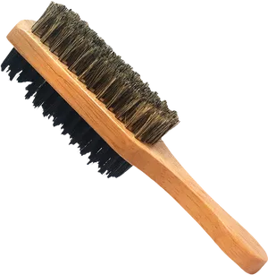 Wooden Handle Barber Brush PNG image
