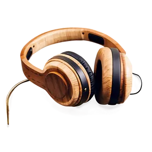 Wooden Headphones Eco-friendly Png Hlq PNG image