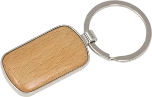 Wooden Insert Keychain PNG image