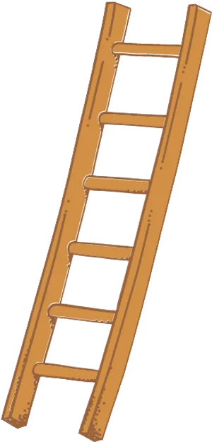 Wooden Ladder Isolated