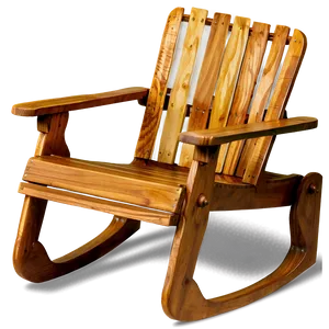 Wooden Lawn Chair Png 06132024 PNG image