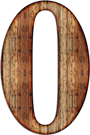 Wooden Letter O Texture PNG image
