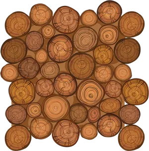 Wooden_ Log_ Cross_ Section_ Texture_ Pattern PNG image