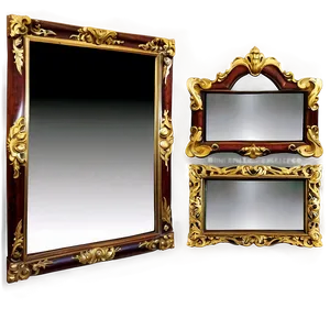 Wooden Mirror Frame Png 10 PNG image