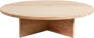 Wooden Oval Coffee Table PNG image