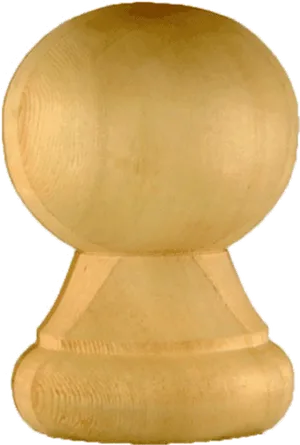 Wooden Pawn Chess Piece PNG image