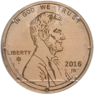 Wooden Penny Art2016 PNG image