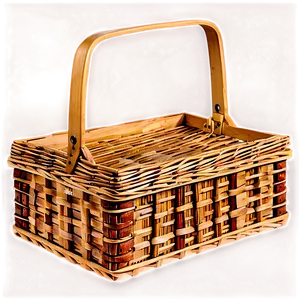 Wooden Picnic Basket Png Eye85 PNG image