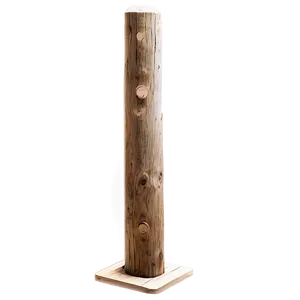 Wooden Pole Standing Png 06282024 PNG image