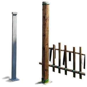 Wooden Post For Hanging Signs PNG 06272024