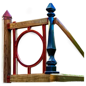 Wooden Post For Railings Png 06272024 PNG image