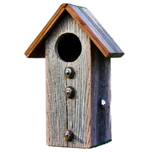 Wooden Post With Birdhouse PNG 12