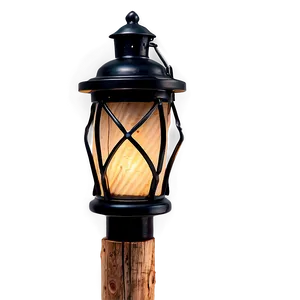 Wooden Post With Lantern Png 60 PNG image