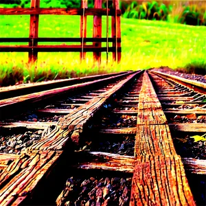 Wooden Railroad Ties Tracks Png 25 PNG image