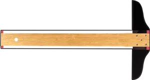 Wooden Ruleron Black Background.jpg PNG image